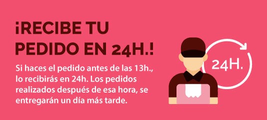 Recibe tu pedido en 24h